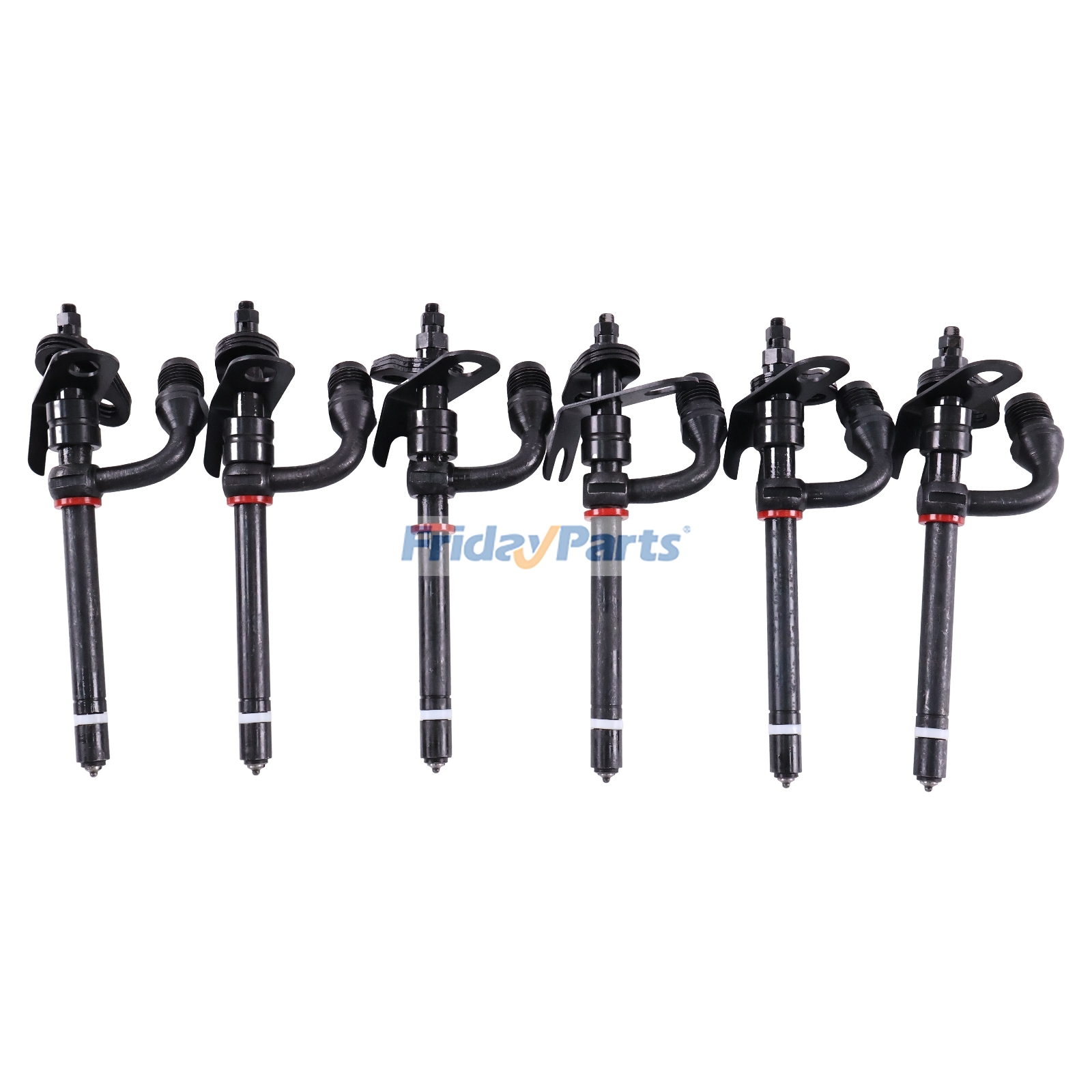 6 PCS Fuel Injector RE48786 for John Deere 6059T 6068 6081 Engine 350 330B 5303 6110 5220 1450 1550 4045 1450