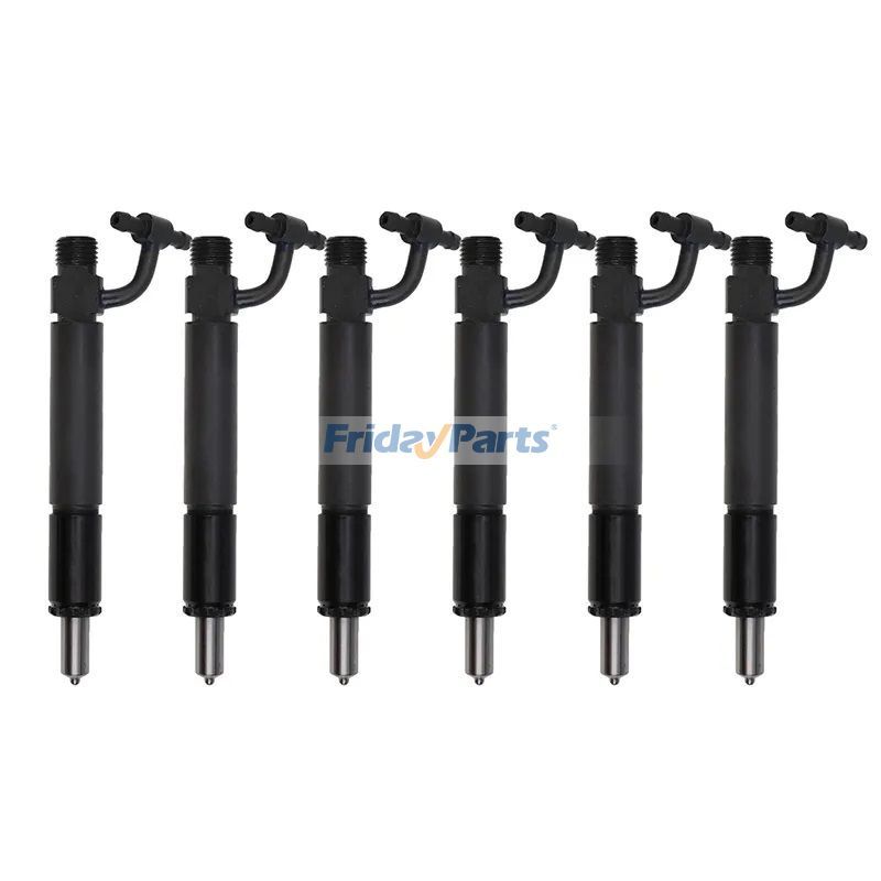 6 inyectores de combustible con tapa 749039C91 682654C91 para motor Case IH D-466 DT-466 DT-466B DTI-466 DTI-466B DTI-466C