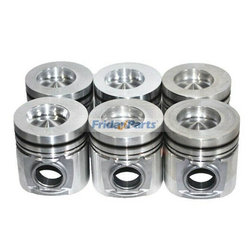 Lot de 6 pistons 3919564 pour moteur Cummins 6CT 6C C8.3 6CTA 6CT8.3