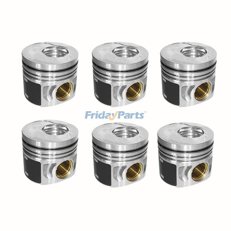 Lot de 6 pistons 3922687 pour moteur Cummins 4BTAA 6BTAA 4BT3.9 6BT 6B BGE5.9 4BT