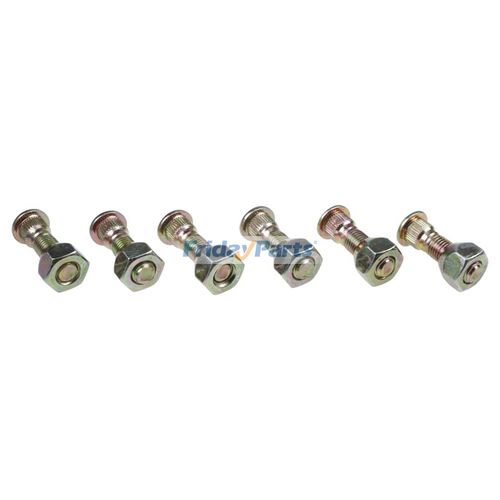 クリフプルーメンWHIRLY WYATT G954個セット(ソケット付き) 6PCS Bolt & Nut 90114-12012-71 for Toyota Engine 1DZ 1ZS 4Y
