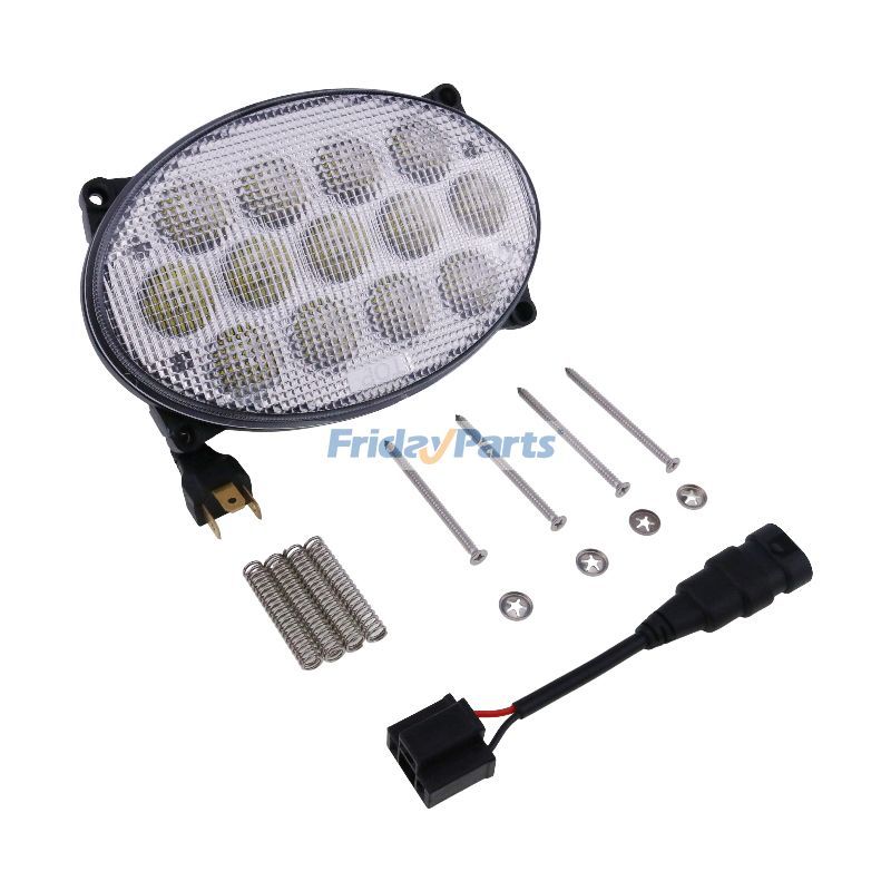 Feu de capot à LED ovale de 7,12 pouces 65 W pour tracteur John Deere série 7020-7030 8020-8030 8RpourPour JOHN DEERE