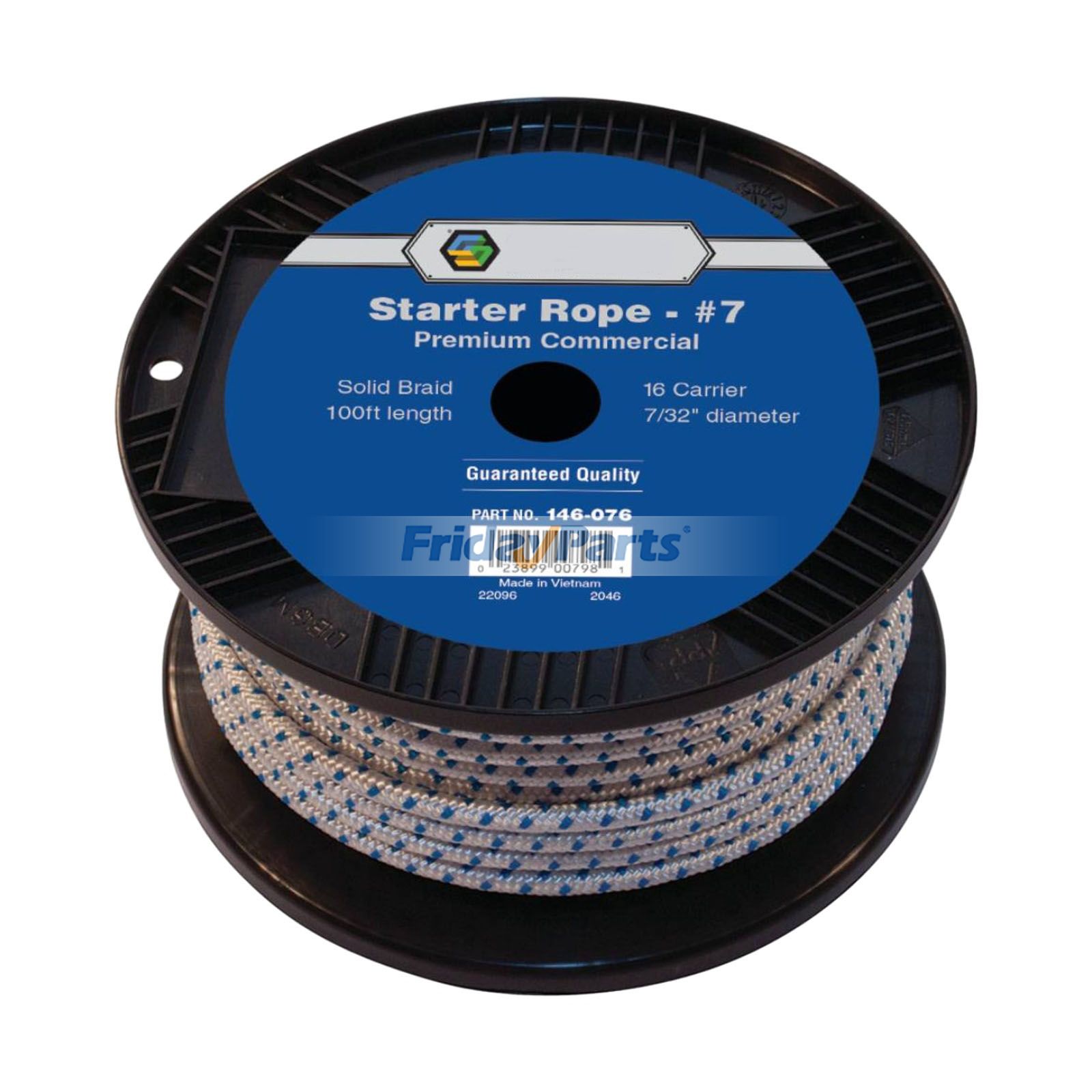 7/32" Diameter 100' Length Aftermarket Stens 146-076 Solid Braid Starter Rope for Mower