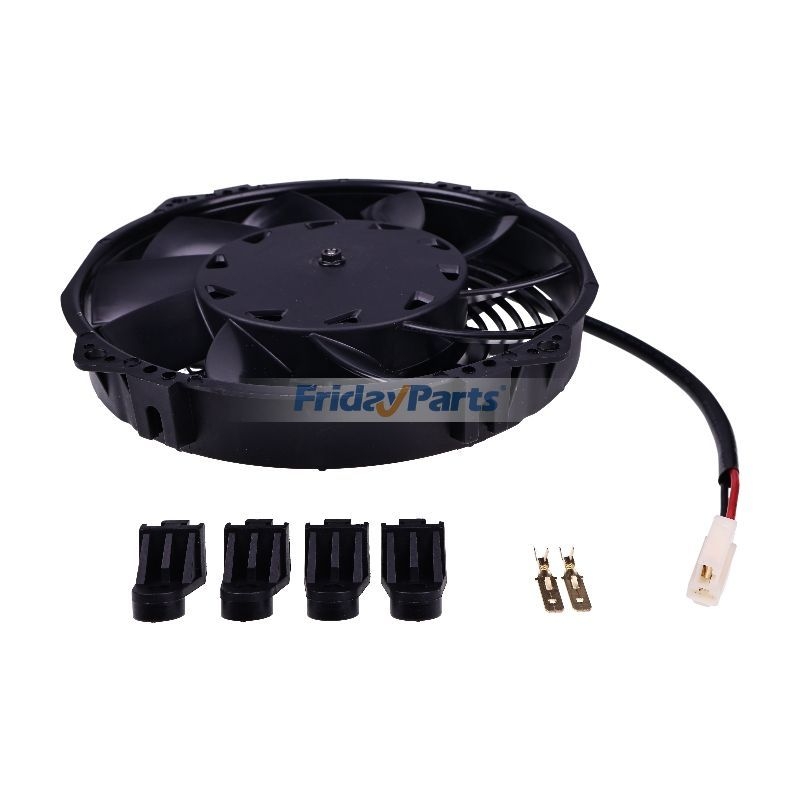 SPAL 30103011 5.20 Low Profile Puller Fan With Paddle Blades, 12V - 342 CFM