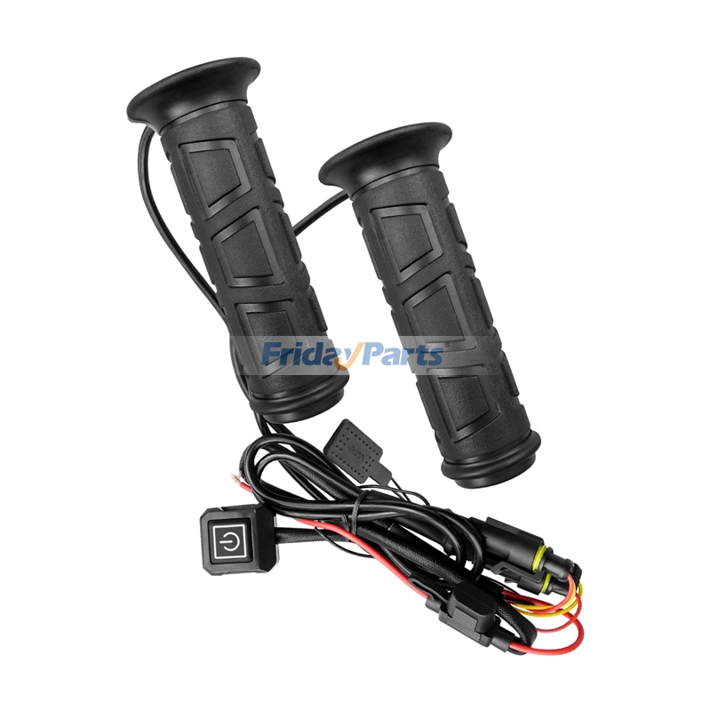 7/8" 12V Lock-On Heated Grip With Thumb Warmer for ATV
