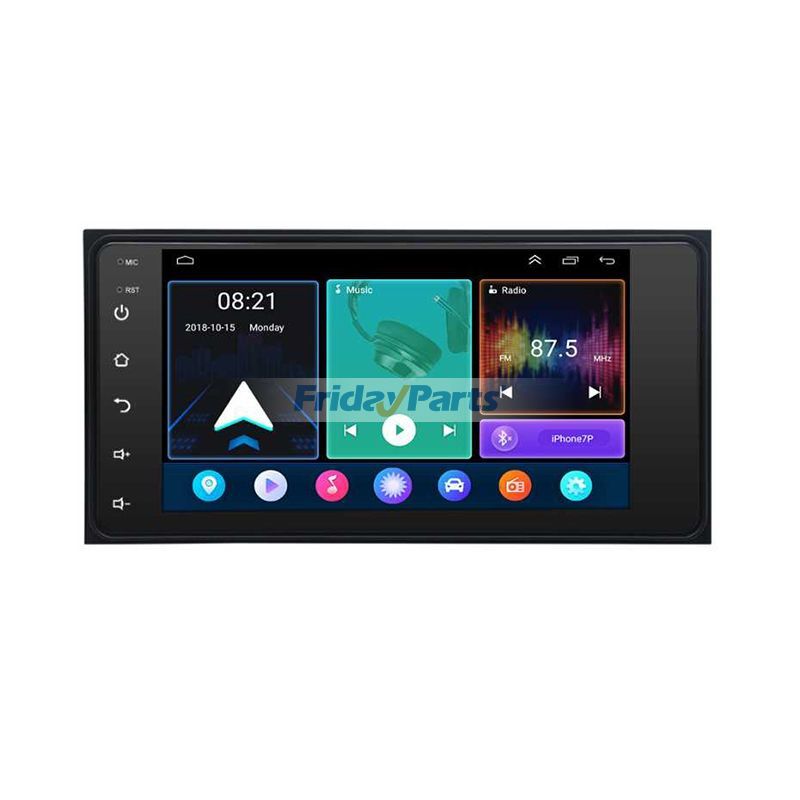 7 Zoll 1+32GB Autoradio-Navigationssystem mit CarPlay für Toyota Corolla