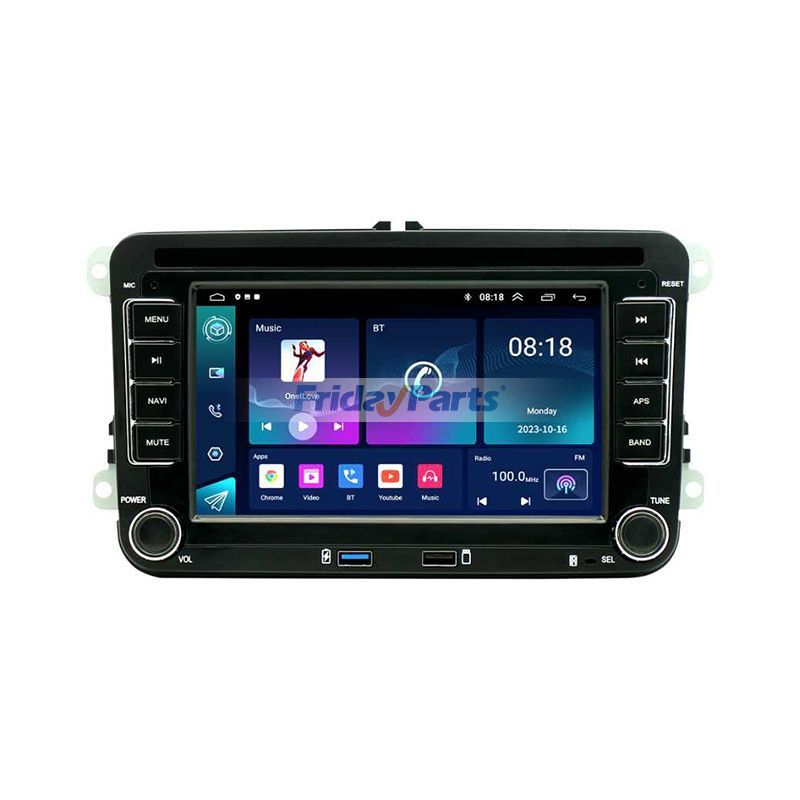 7 Zoll 1+32GB Autoradio-Navigationssystem mit CarPlay für Volkswagen Golf