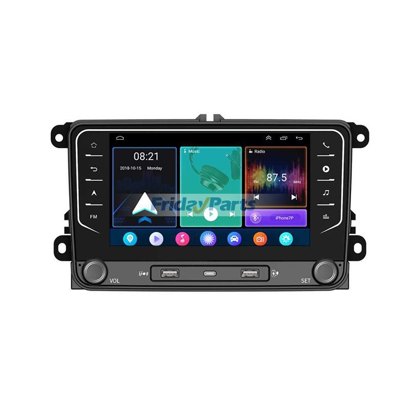 7 Zoll 1+32GB Autoradio-Navigationssystem mit CarPlay für Volkswagen Universal