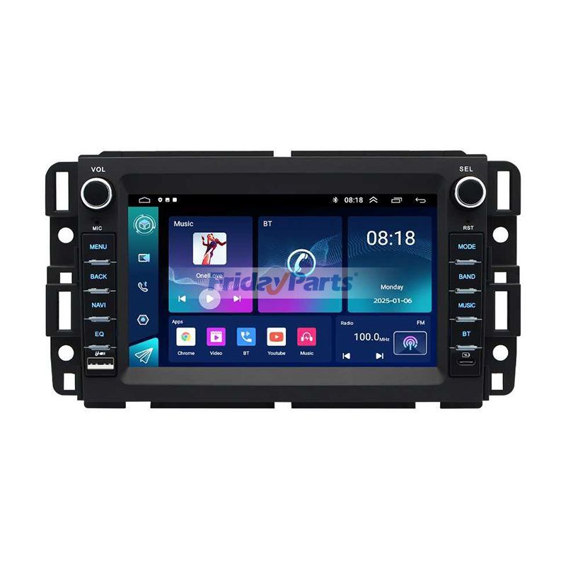 7 Inch 2+32GB Dual-Side Button Car Radio Navigation System with CarPlay for GMC