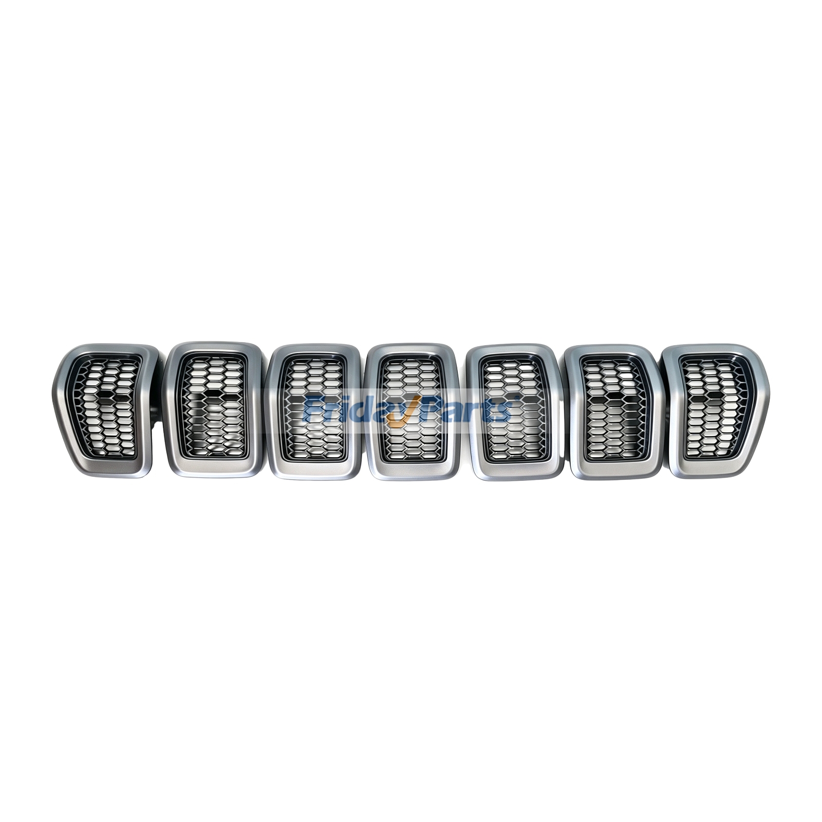 7 piezas de parrilla delantera gris 6CY39XS9AC 5RB21XS9AB para Jeep Cherokee 2014-2018 para Vehículo