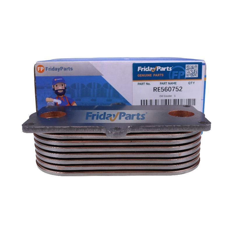 7 Plate Oil Cooler RE560752 RE56690 for John Deere 3410 4700 5410 5415 5420 5425 Tractor