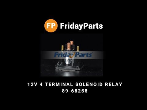 12V 4 Terminal Solenoid Relay 89-68258 for Volvo Penta AD30A MD30A AQ120B AQ145B AQ171A AQ311A Mercury Marine Outboard for less