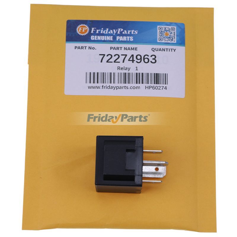 Relais 12V 72274963 pour mini-pelle sur chenilles New Holland EH16 EH18