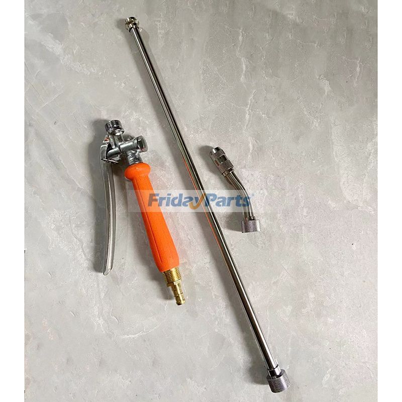 Pistolet de nettoyage allongé de 73 cm avec raccord de tuyau d'arrosage de 10 mm pour lavage extérieur et auto