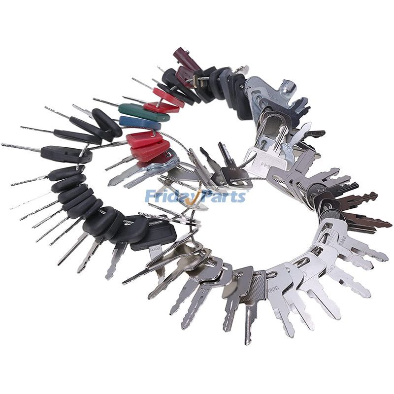 ブルドーザー,エクスカベーター,ローダー,トラクター,その他 ニューホランド、ケース、コマツ、ボルボ、ジョンディアなど75個のイグニッションキー