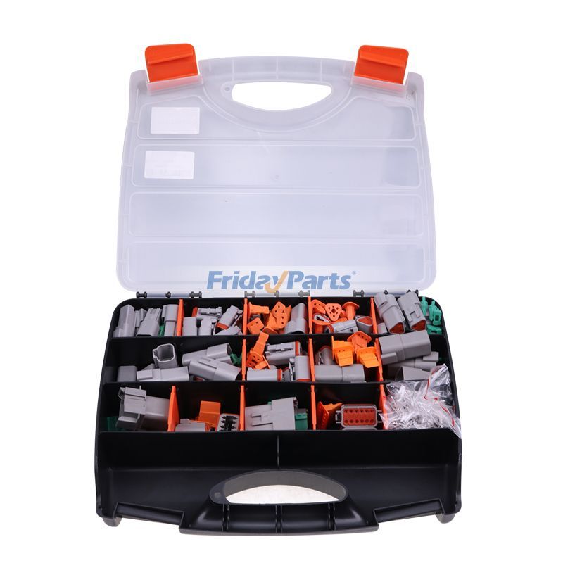 Kit de conector DT de 750 piezas, DT04/06-2P/2S/3P/3S/4P/4S/6P/6S/08PA/08SA/12PA/12PS para kit de contactos estampados de 14, 16, 18 y 20 AWG