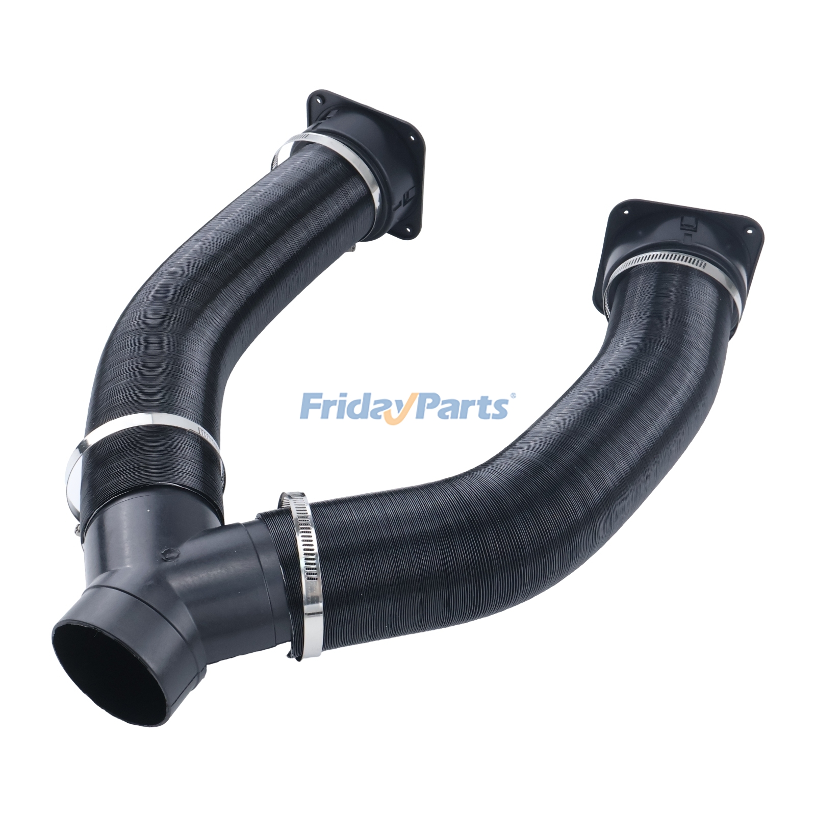 FridayParts 75mm Car Diesel Heater Pipe Ducting Warm Air Vent Outlet Kit