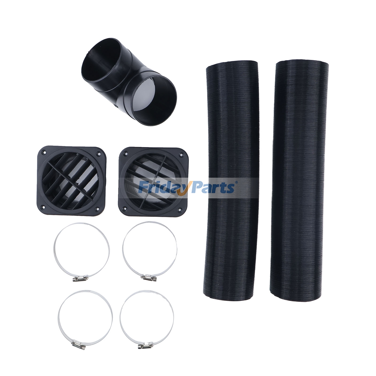 Vehicle 75mm Car Diesel Heater Pipe Ducting Warm Air Vent Outlet Kit
