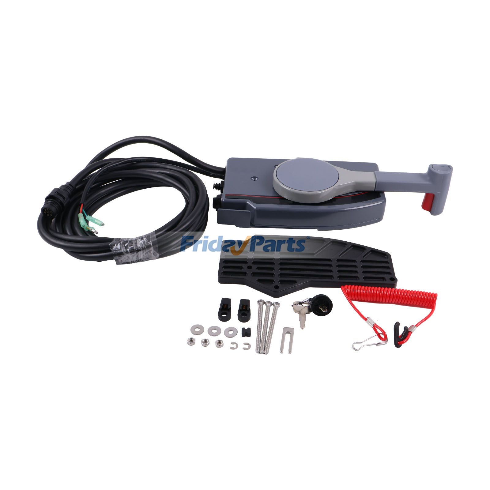 Boîtier de commande à distance pour accélérateur à 7 broches gauche/droite pour moteur hors-bord Yamaha 703-48230-14-P