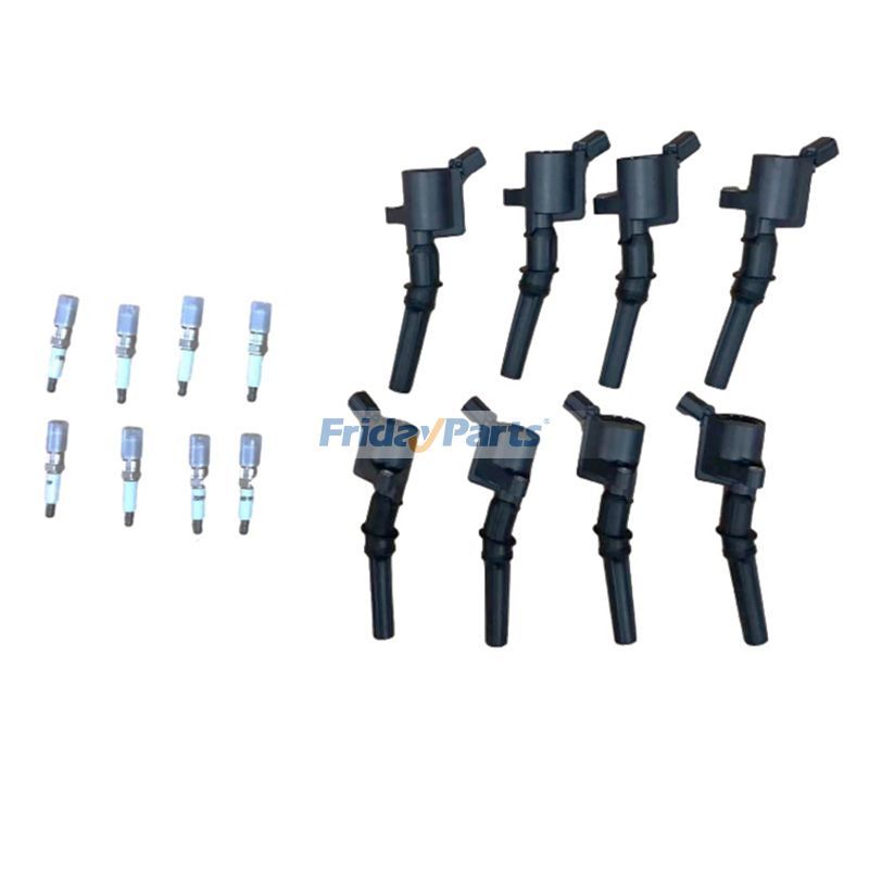 8 juegos de bobinas de encendido y bujías DG508 SP479 1L2U12029AA 1L2U12A366A para Ford E150 E250 E350 Excursion F150 Lincoln Navigator