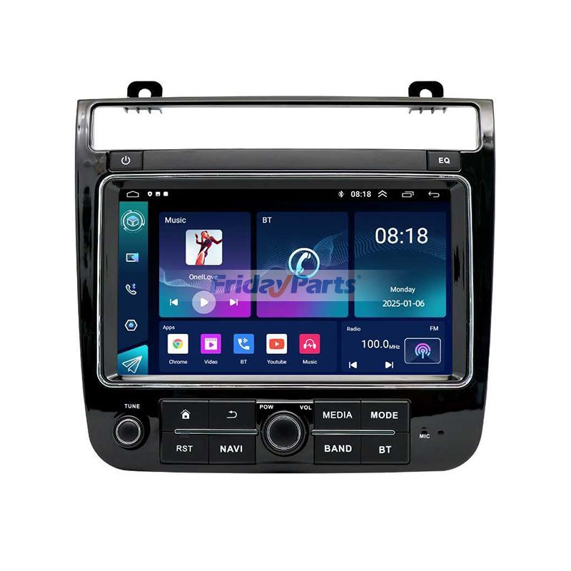 8 Zoll 2+32GB Autoradio-Navigationssystem mit CarPlay für Volkswagen Touareg 2011–2018