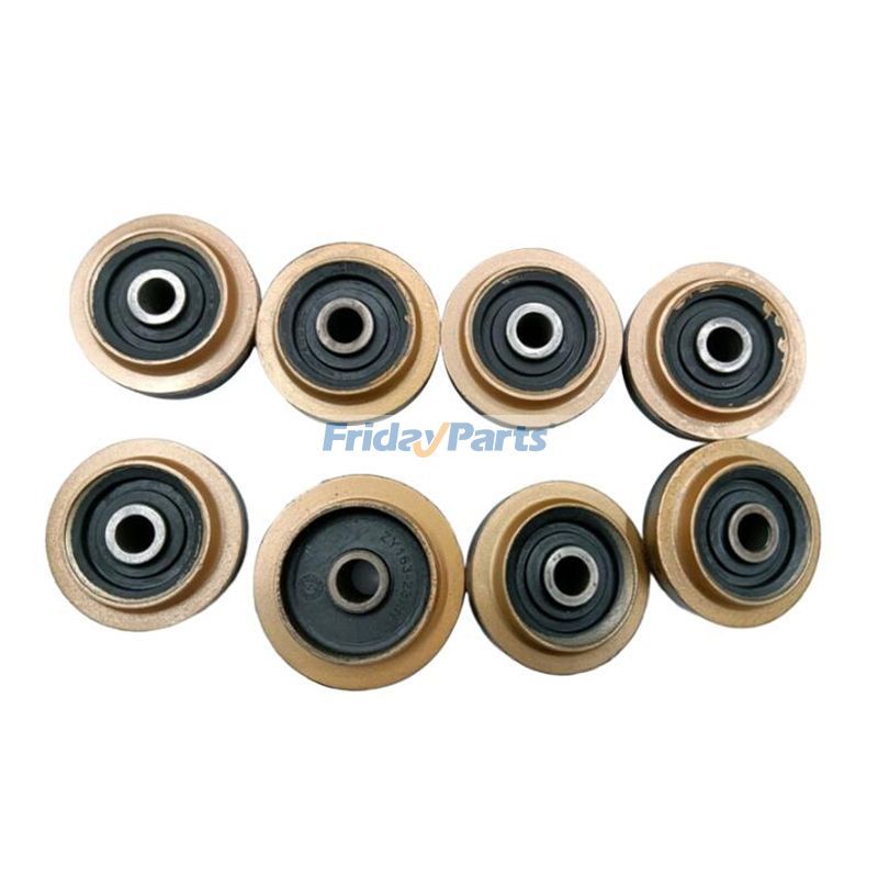 Lot de 8 coussinets de moteur en caoutchouc 20Y-01-12210 20Y-01-12221 pour Komatsu D31P-17 D40P-5 PC100-3 PC120-1 PC150-5 PC200-6 PC230-6pourPour KOMATSU