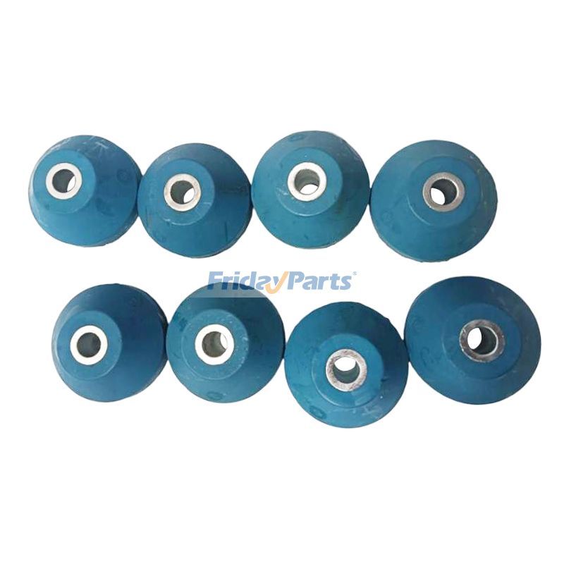 Lot de 8 coussinets en caoutchouc 20Y-01-12221 PC100-3 PC120-1 PC150-5 PC200-6 PC230-6pour Pelle