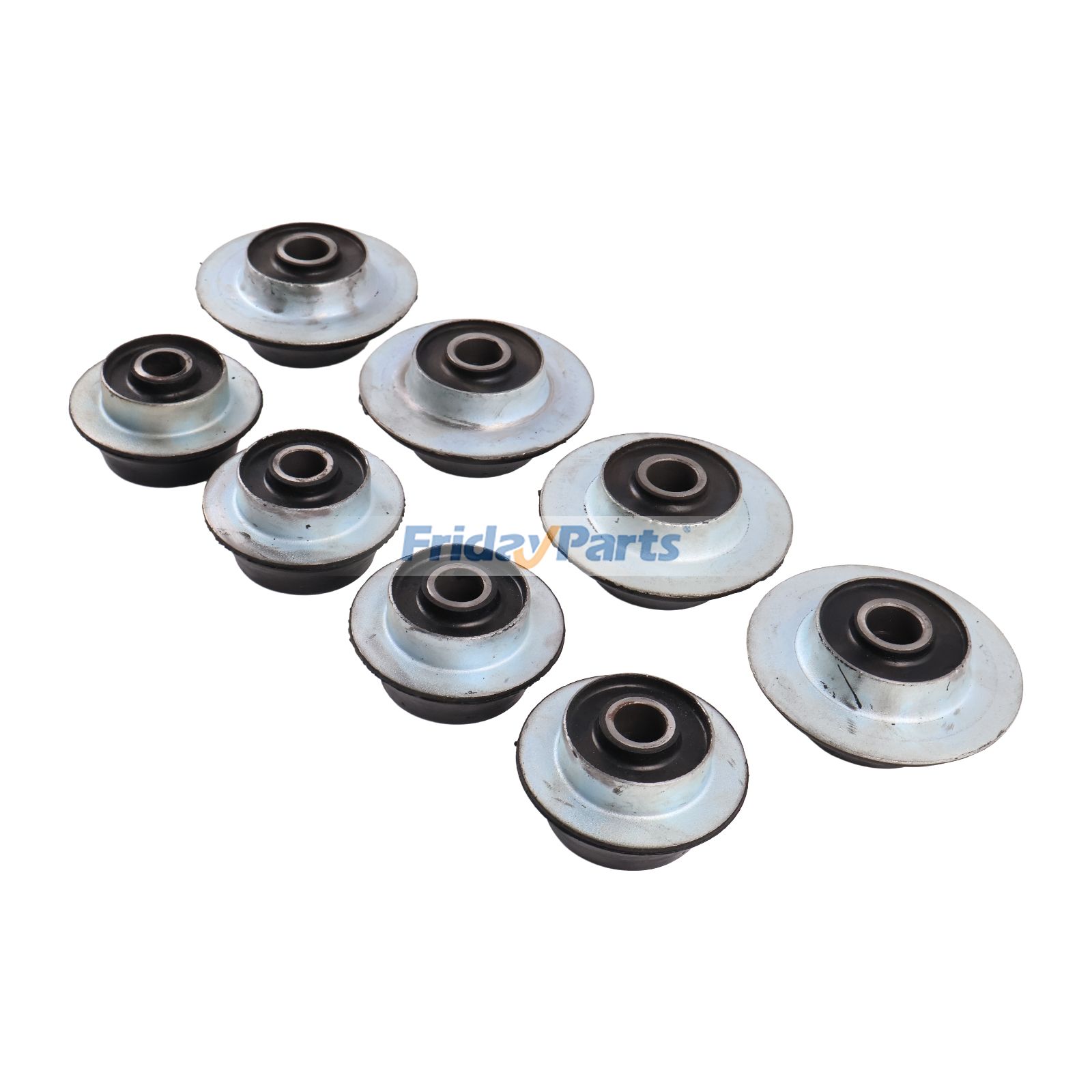 8 Pcs Engine Mounting Rubber Cushion 11N6-10450 for Hyundai Excavator R110-7 R160LC-7 R170W-7 R170W-9S R200W-7