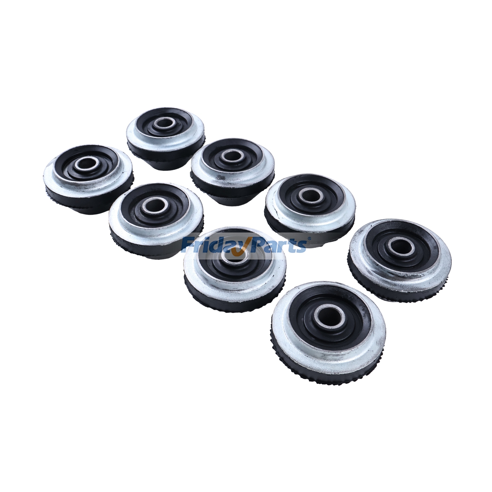 8 Pcs Engine Mounting Rubber Cushion 4667312 for Yanmar Engine 4TNV88C Hitachi Excavator ZX40U-5A ZX60USB-3F