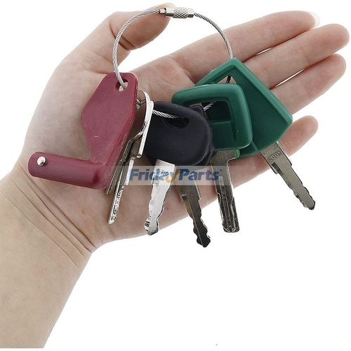Hgv Ignition Key 8 Pcs Ignition Key for Volvo Laser Bobcat New Holland CASE John Deere ...