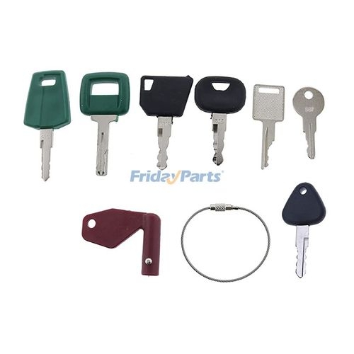 Hgv Ignition Key 8 Pcs Ignition Key for Volvo Laser Bobcat New Holland CASE John Deere ...