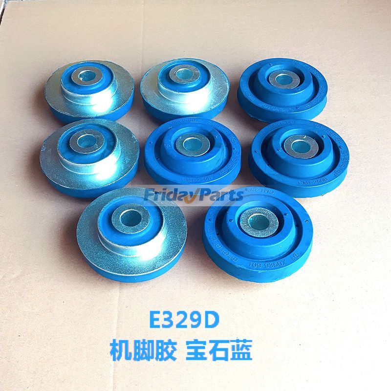 8 Pcs Mounting Rubber for Caterpillar CAT Excavator E329D E329DL Engine C7