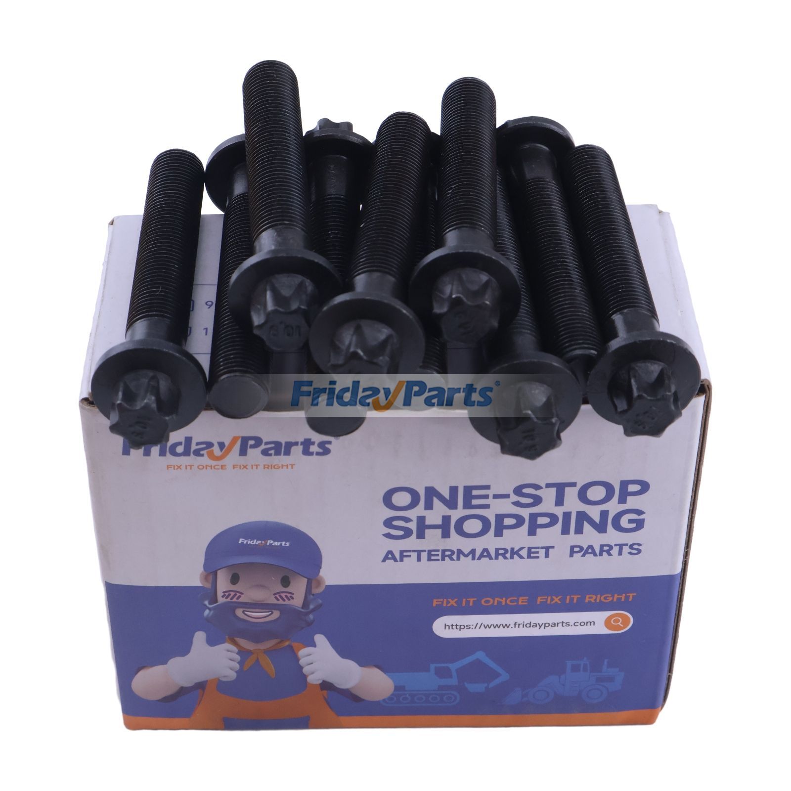 8 Pieces Connecting Rod Bolt 320/03040 for JCB 444 320/40027 320/40057 320/40200 320/40320 320/40007