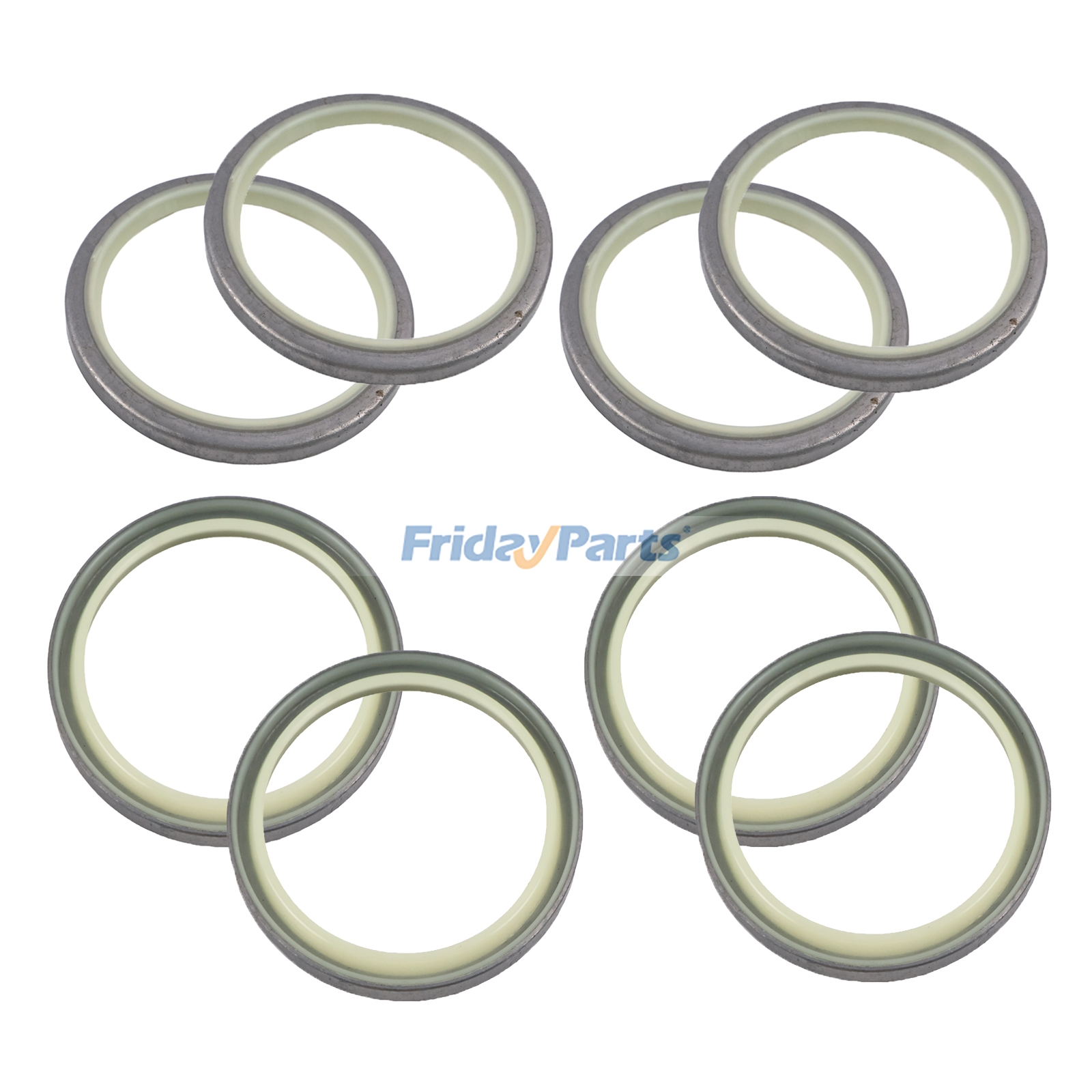 8 Pieces Dust Seal TH100374 for John Deere Engine 4045 6068  6081 6090 Excavator 120D 130P 200CLC 200DLC 892E Loader 444G 544J