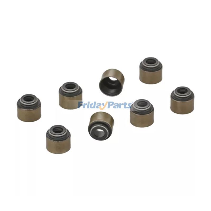 8 piezas de sello de aceite de vástago de válvula de escape MD070695 para motor Mitsubishi 4G32, 4G52, 4G54, 4G63, 4G64, 4D65 y 4G37 para montacargas.