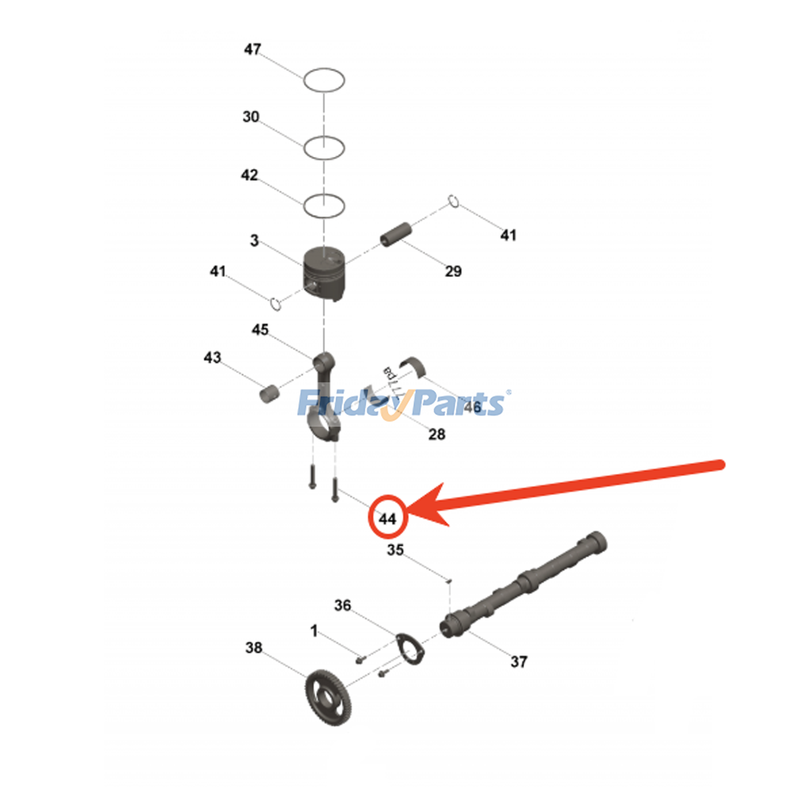 Pleuelbolzenfür Motor