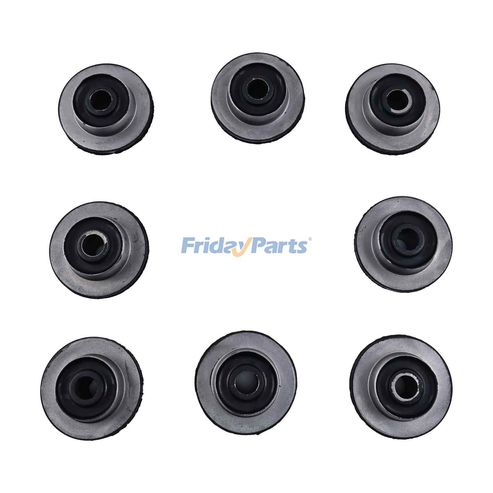 8 Pieces Rubber Mounting Cushion 22B-01-21530 for Komatsu Excavator PC118MR-8 PC78US-8 PC78UU-8 PC80MR-5 PC88MR-8 PW118MR-8 PW98MR-8