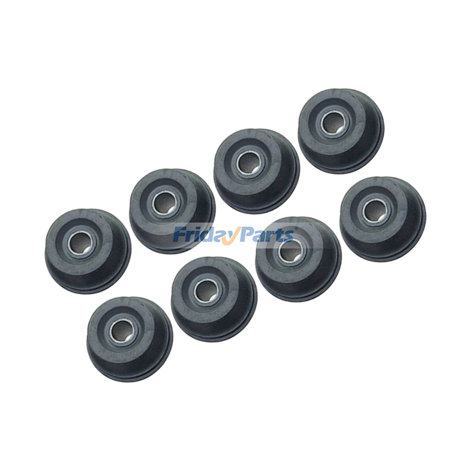 8 Pieces Rubber Mounting Cushion 22B-01-21530 for Komatsu Excavator PC118MR-8 PC78US-8 PC78UU-8 PC80MR-5 PC88MR-8 PW118MR-8 PW98MR-8