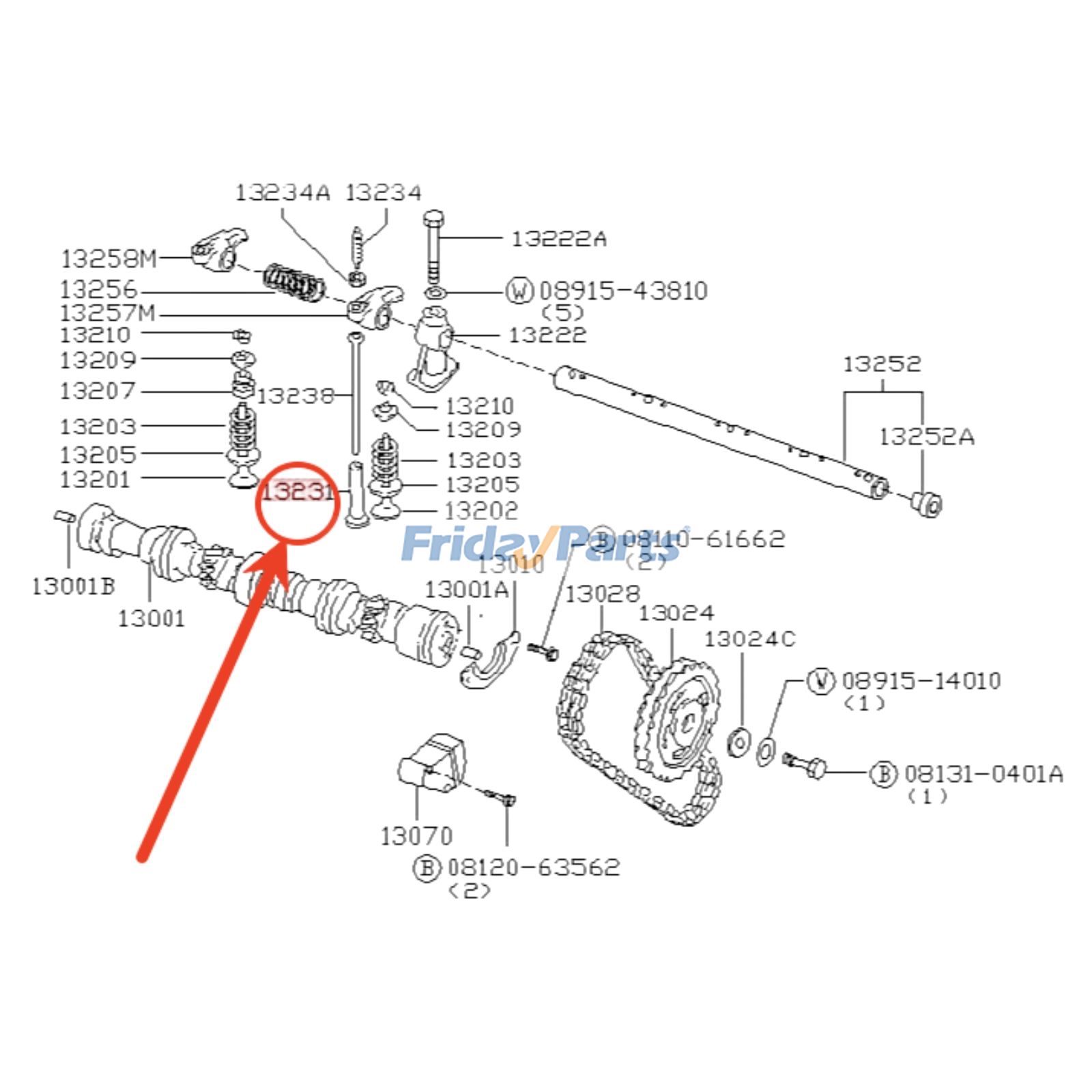 Poussoir de soupapepour Moteur,Véhicule