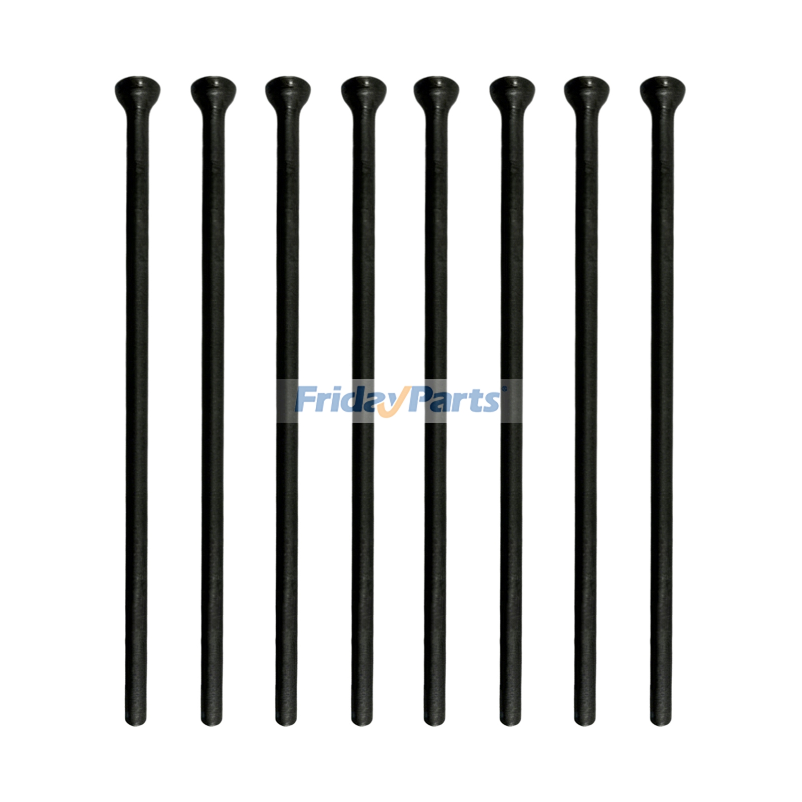 8 Pieces Valve Push Rod 1J700-15110 for Kubota Engine V2607 Loader R530 R540 R630 R640 SSV65 SSV65P SVL65-2 SVL65-2SC Excavator U55 KX057-4 KX057-5