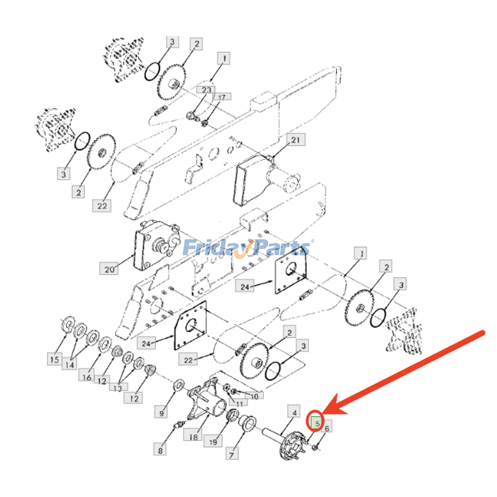 Wheel Bolt & Nut For JOHN DEERE Loader