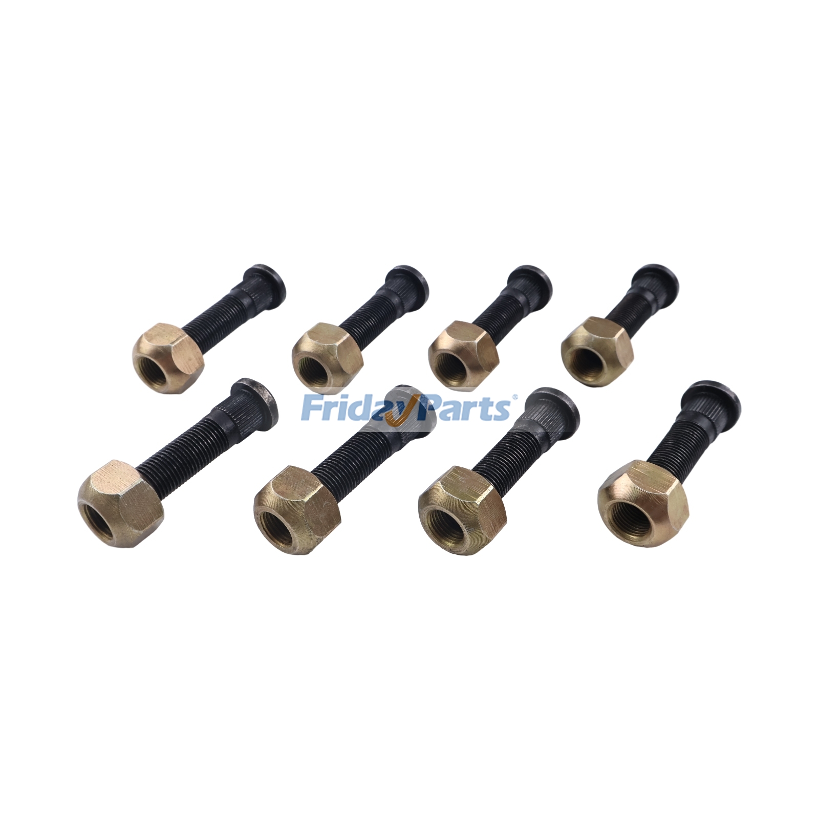 8 Pieces Wheel Bolt & Nut Set MG175617 for John Deere Loader 6675 7775 8875