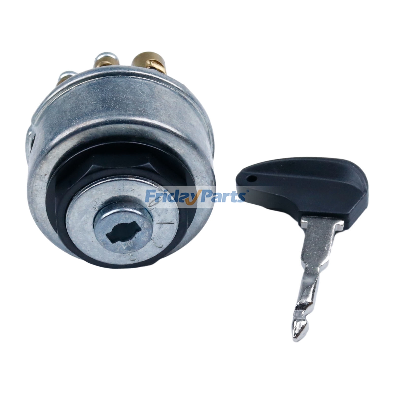 FridayParts Zündschloss mit schwarzem Kunststoffgriff