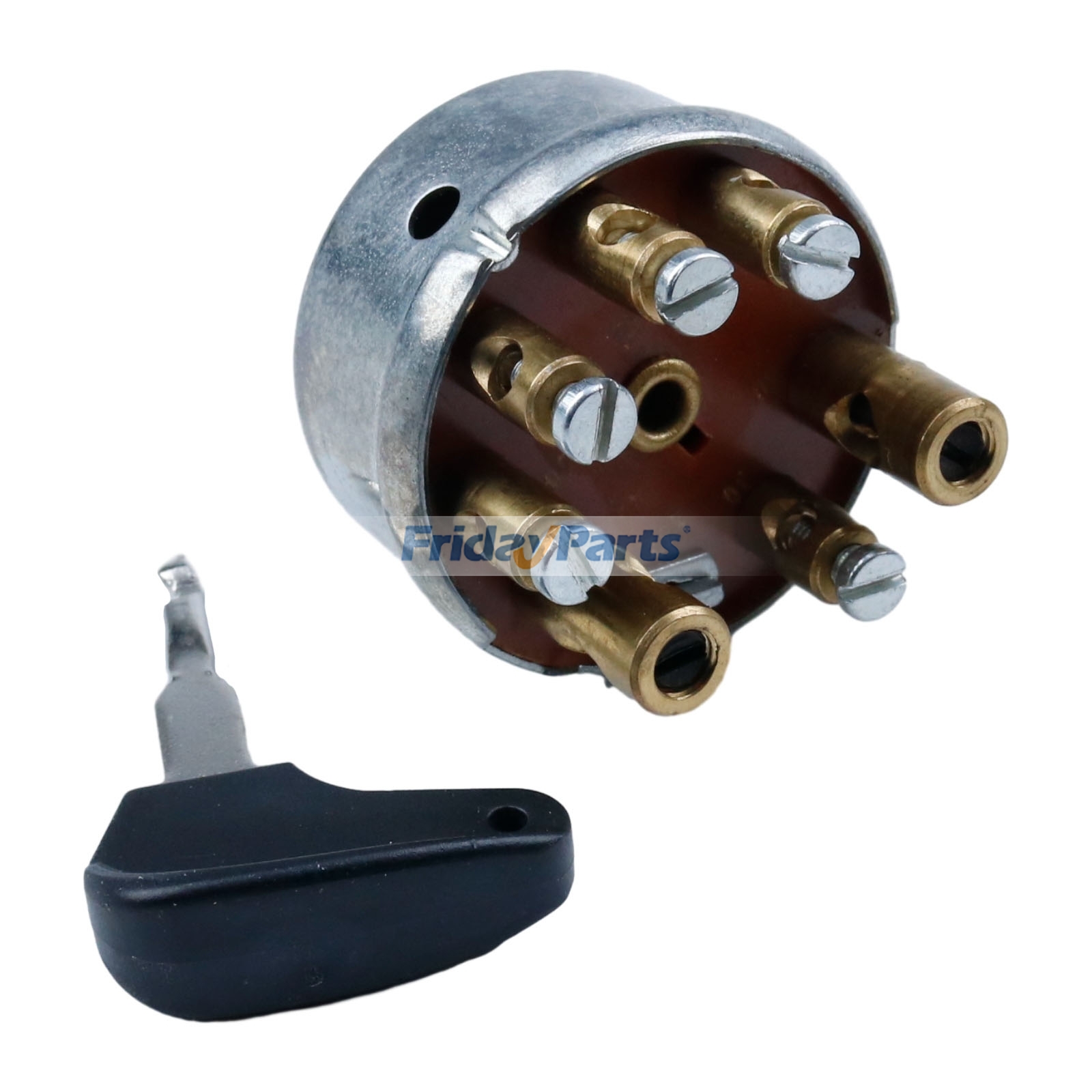 Zündschloss mit schwarzem Kunststoffgrifffür Motor