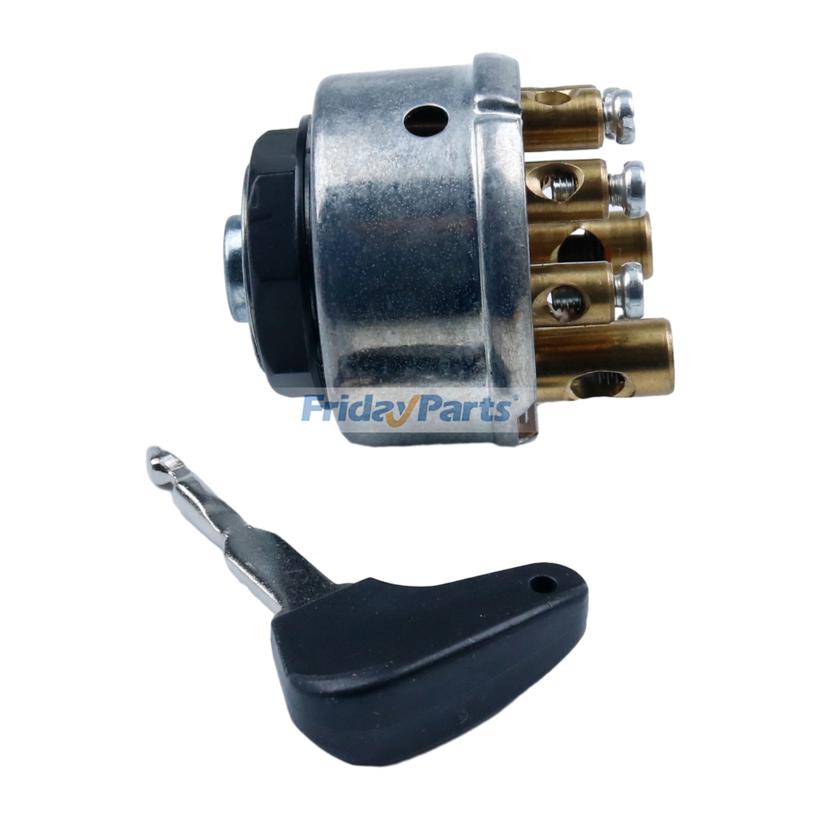 8-poliges 4-Gang-Zündschloss mit schwarzem Kunststoffgriff 600000116-6 für Deutz-Motor F1L514 F2L514 F3L514 F4L514für 