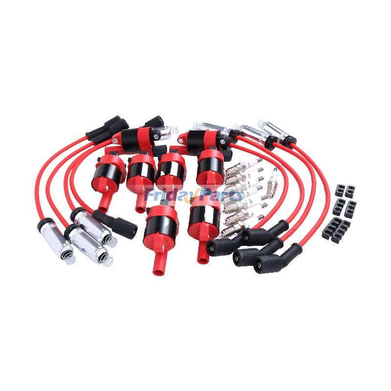 8 conjuntos de fios de vela de ignição de bobina de ignição UF414 1788407 D514A para Cadillac Escalade Chevrolet Avalanche Silverado Suburban Express Tahoe GMC Savana para Veículo