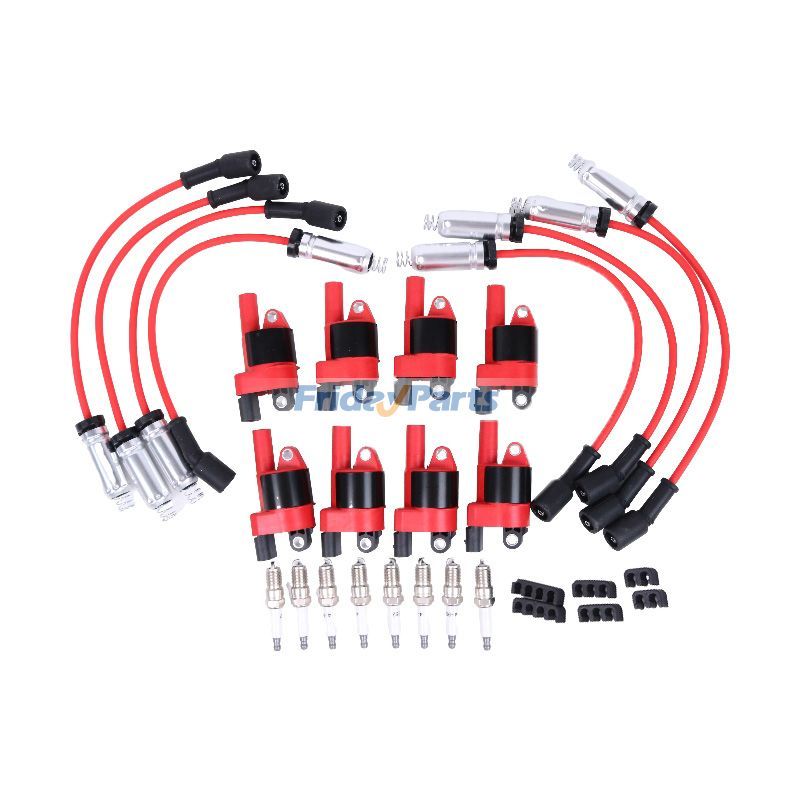 8 Sets Ignition Coil Spark Plug Wire UF414 1788407 D514A for Cadillac Escalade Chevrolet Avalanche Silverado Suburban Express Tahoe GMC Savana