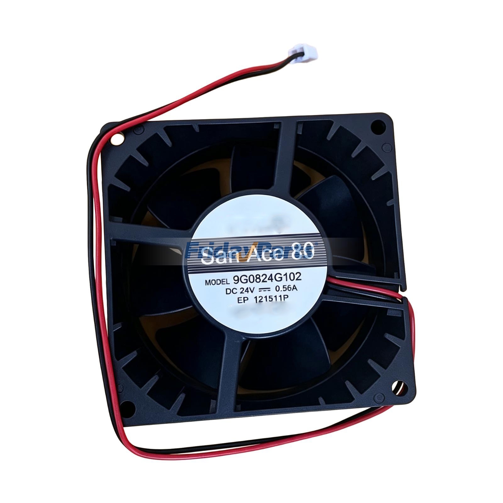 Ventilateur de remplacement haut de gamme à onduleur 80 mm 24 V CC 0,56 A à 2 fils pour Sanyo 9G0824G102