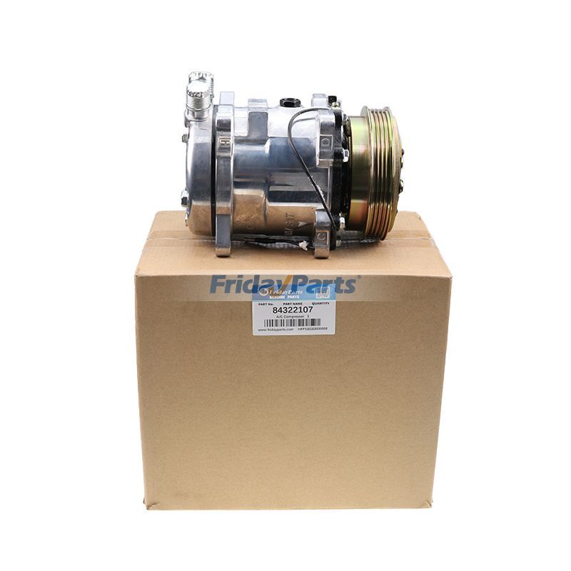A/C Compressor 84322107 for New Holland CASE IH Skid Steer Loader 420 430 435 440 445 450 465