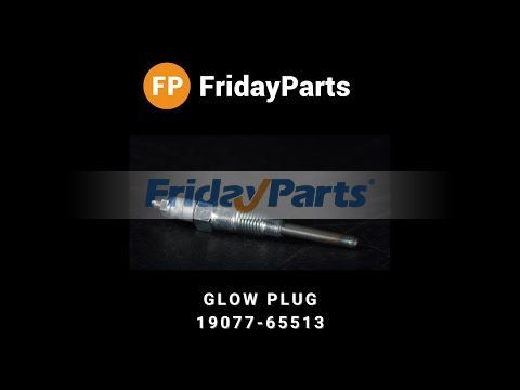 Repuesto 4 bujías incandescentes 19077-65513 19077-65510 para motor Kubota V1903 V2003 V2203 V2403 compatible con Motor  FridayParts